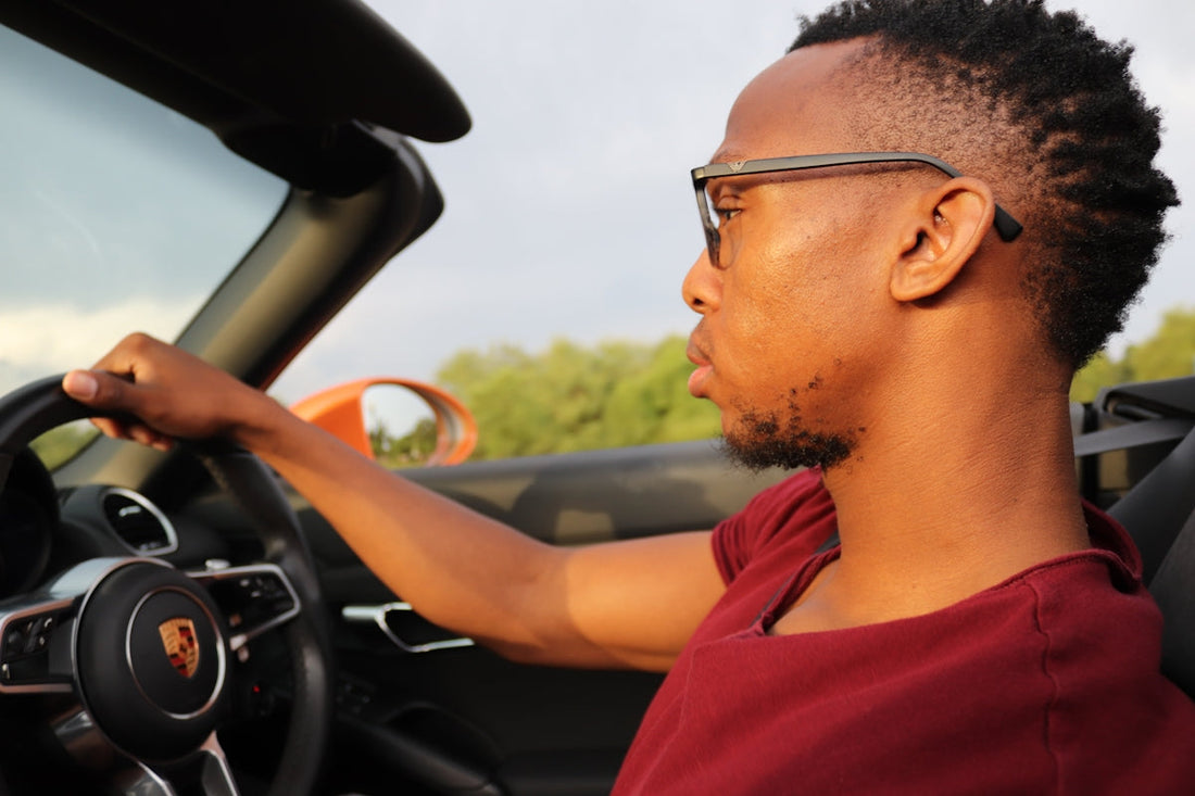 Learner driver practising for a driving test with confidence under the guidance of an approved instructor
