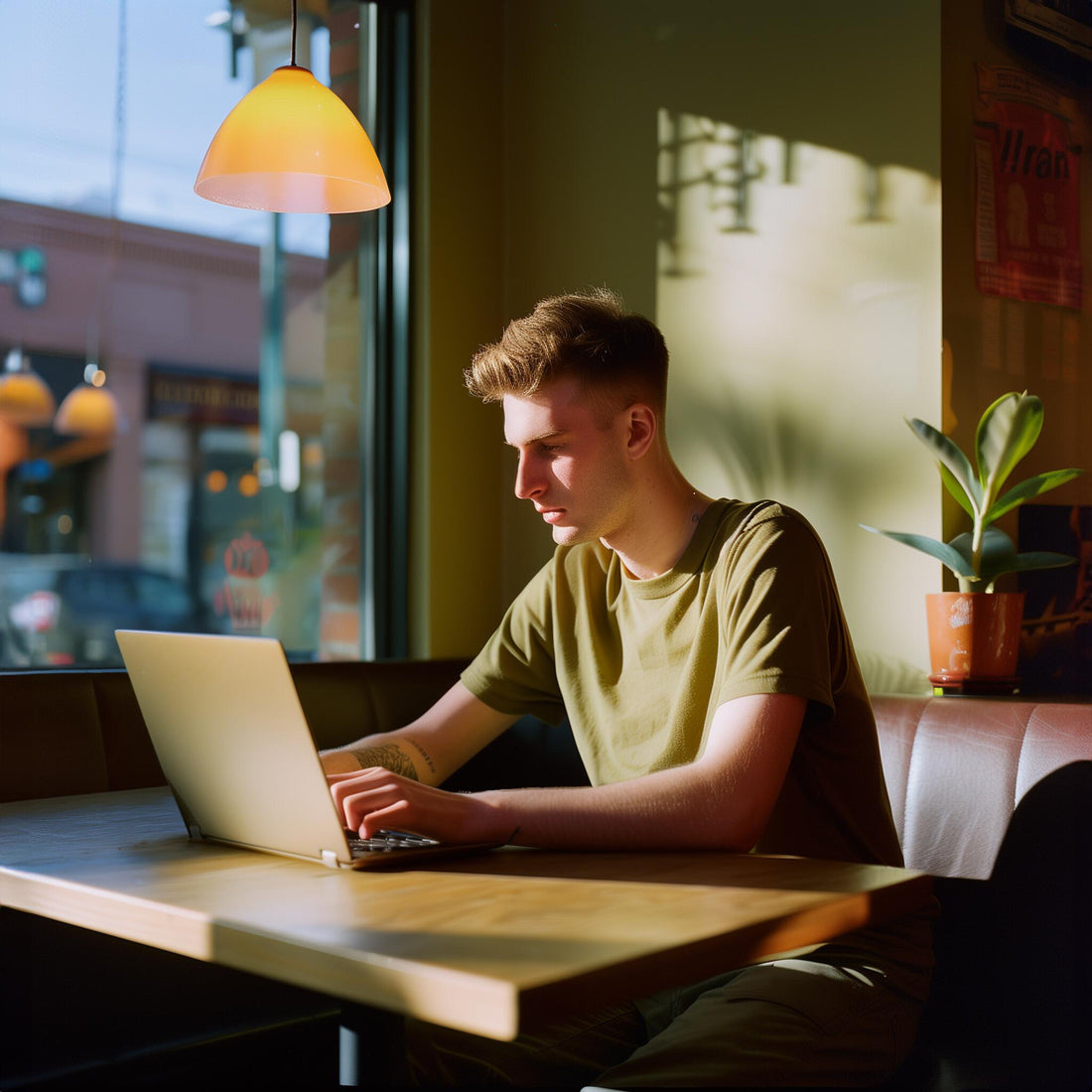 Learner driver using Pass4U streaming lessons to build confidence on a computer before a UK driving lesson